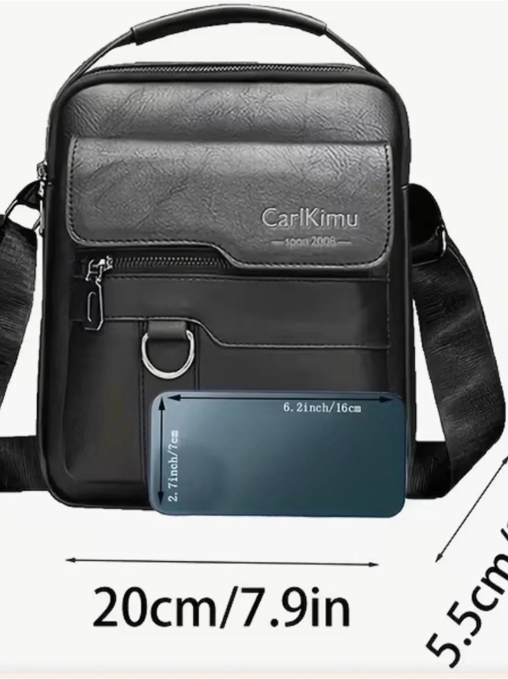 New Brown Leather Crossbody Bag for Men